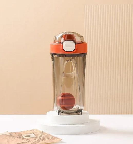 Vaso shaker anti-grumos 500-600 ML mezclador de proteína portátil