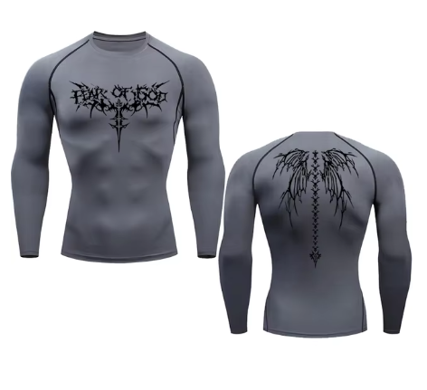 Camisetas de Gimnasio de Secado Rápido con Estampado