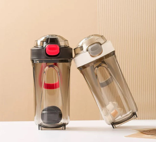 Vaso shaker anti-grumos 500-600 ML mezclador de proteína portátil