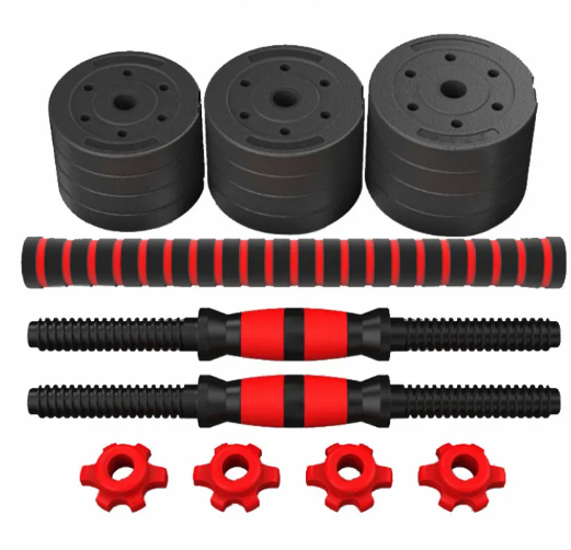 Pesas ajustables 2 en 1- set de pesas para casa
