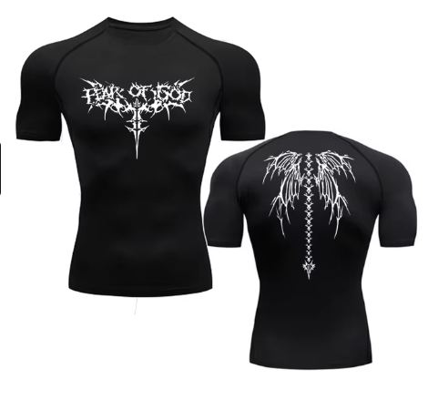 Camisetas de Gimnasio de Secado Rápido con Estampado