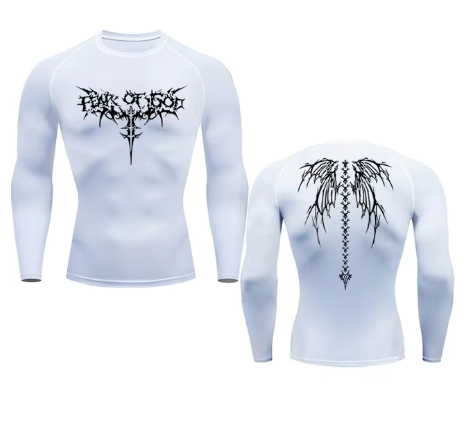 Camisetas de Gimnasio de Secado Rápido con Estampado